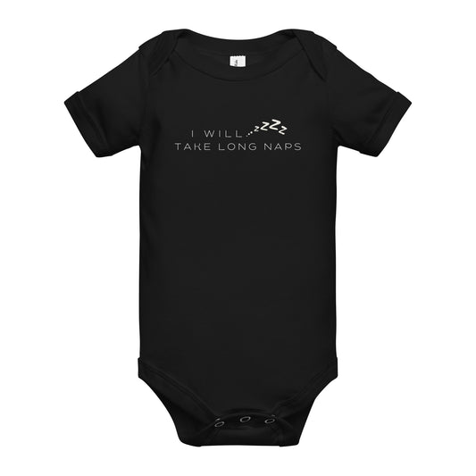 TAKE LONG NAPS - Baby short sleeve one piece