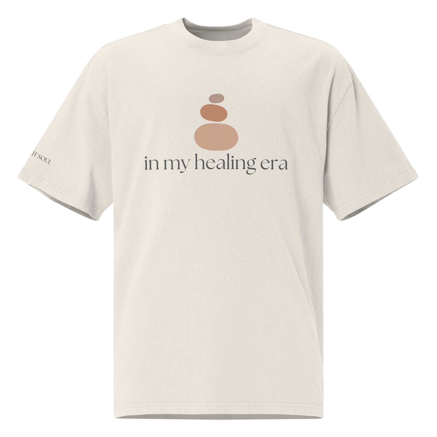 IN MY HEALING ERA - Oversized faded t-shirt