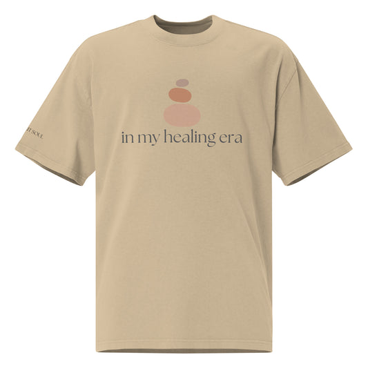 IN MY HEALING ERA - Oversized faded t-shirt